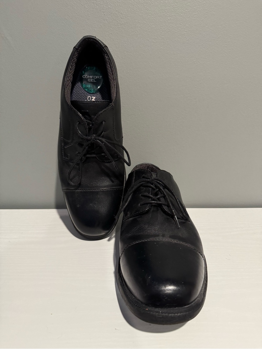 Comfort Gel Nunn Bush Kore Black Men's Lace-Up Dress Shoes
